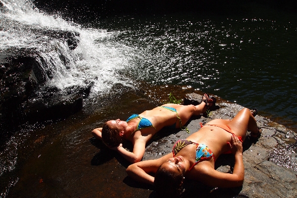 Swimming near The Refuge