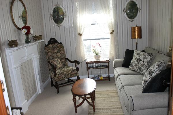 Living Room with queen size sleeper sofa