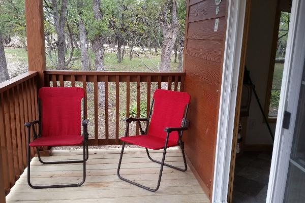 Covered Deck and Sitting Area