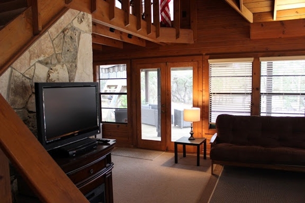 Pool House Living Room and Kitchen