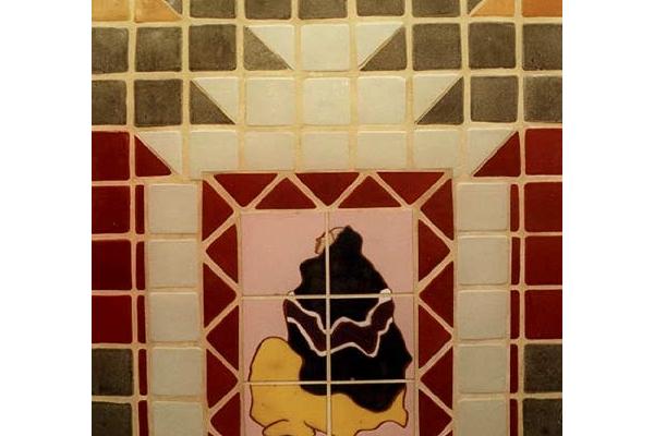 R C Gorman Tile #2 of 250 over Lawrence Jacuzzi Tub