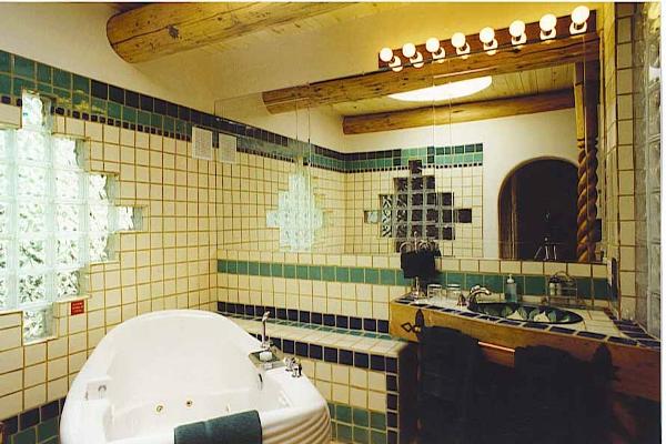 The Royale Bathroom with Jacuzzi Tub and Double Shower