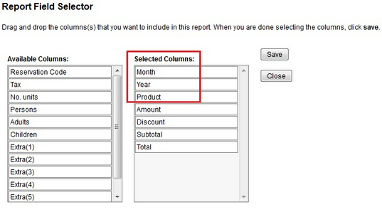 Sales grouping month year product