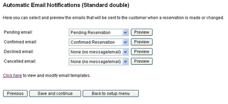 email notifications